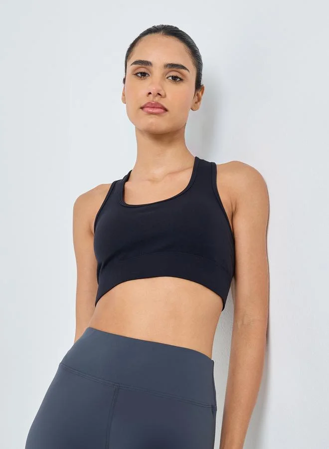 Styli Active Racerback Multi Peeps High Support Sports Bra