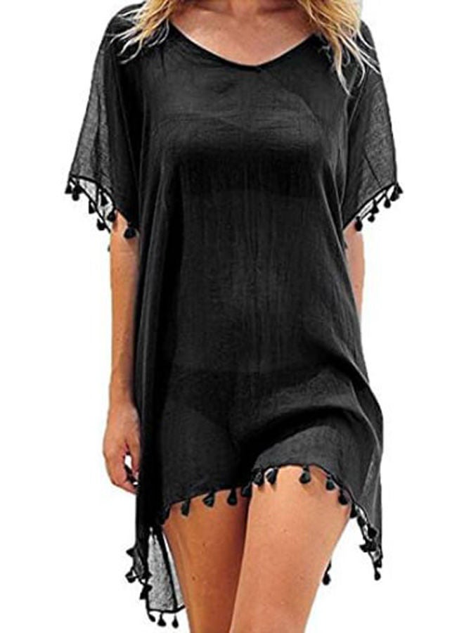 Fashion Group Women's black chiffon blouse - Image 2