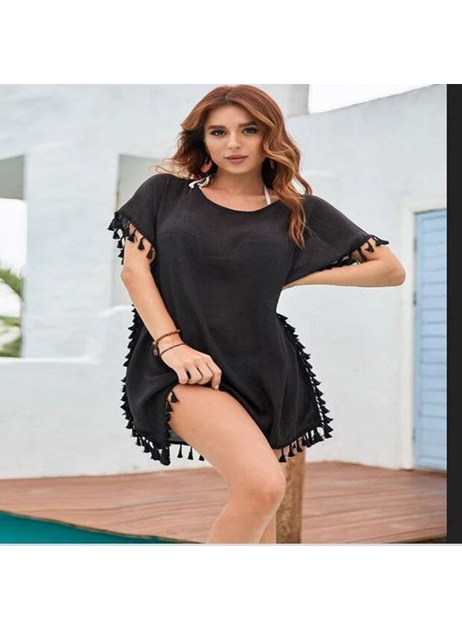 Fashion Group Women's black chiffon blouse - Image 1