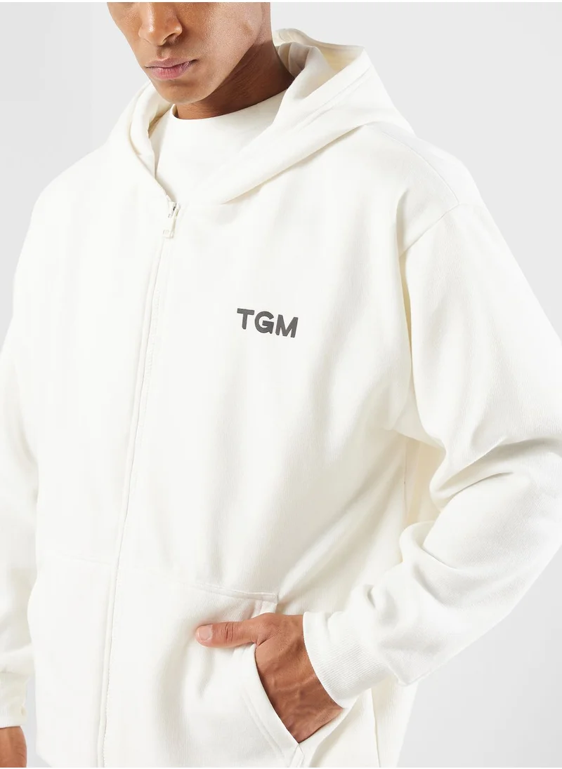 The Giving Movement Lounge Oversized Zip Hoodie