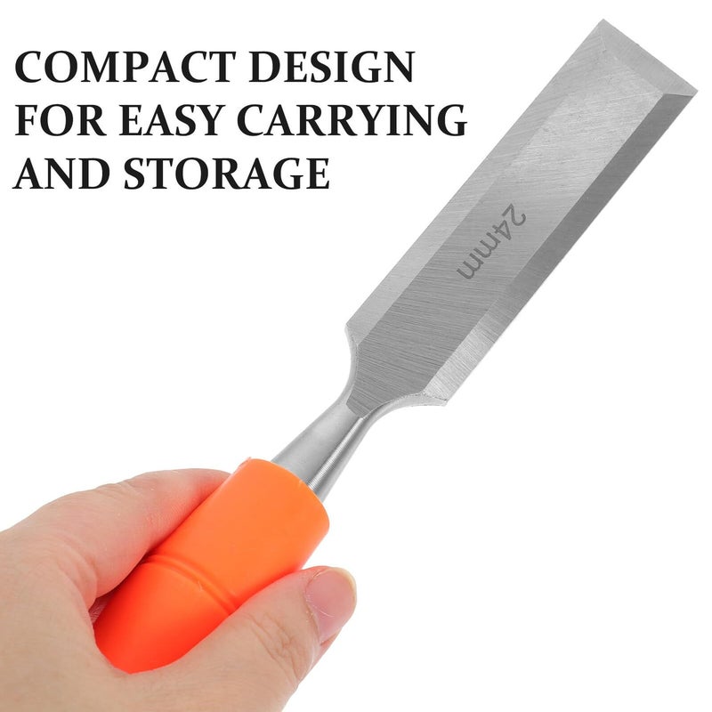 4pcs Wood Chisel Set with Sharp Blades Comfortable Grip for DIY Carving Woodworking Craft Projects - Image 5