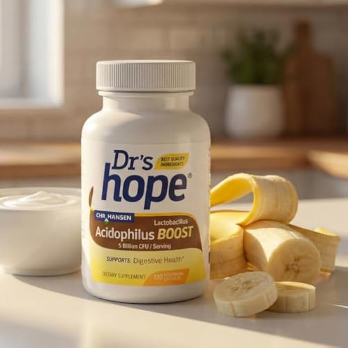 Dr’s Hope Lactobacillus Acidophilus Boost 5B CFU - Probiotics for Digestive Health - Supports Digestive Health, Immune Function, and Overall Gut Health - 120 Veggie Capsules, Made in the USA - Image 3