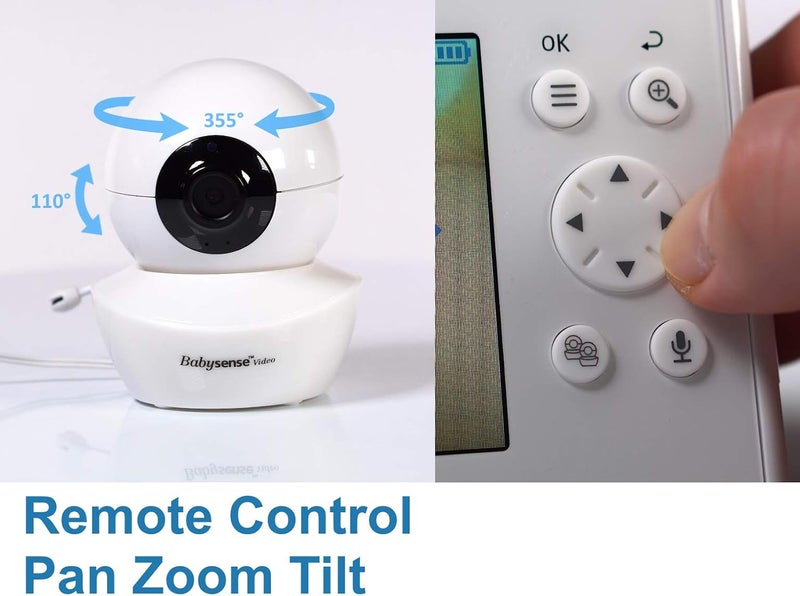 Babysense AddOn Camera for Video Baby Monitor V43 Adjustable Night Light Lullabies and White Noise Not Suitable for HDS2 Models - Image 3