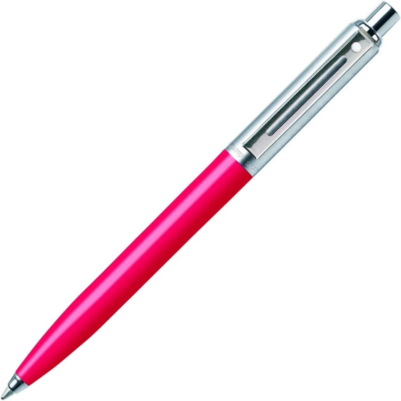 SHEAFFER SHEAFFER E23216551CS Sentinel Brushed Chrome Cap Barrel Ballpoint Pen  Deep Pink - Image 1