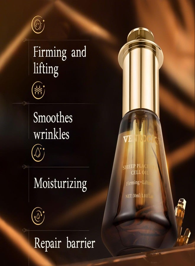 Venrock Sheep Placenta Cell Oil, Firming & Lifting Face Oil, Hormone-Free, Hypoallergenic with Natural Extracts, 30ml/1.01 fl oz - Image 2