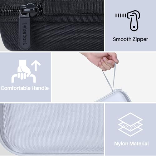 Lebakort Storage Case Compatible with Canon SELPHY QX20 / SELPHY Square QX10 Compact Photo Printer (Dark Gray Case) - Image 5