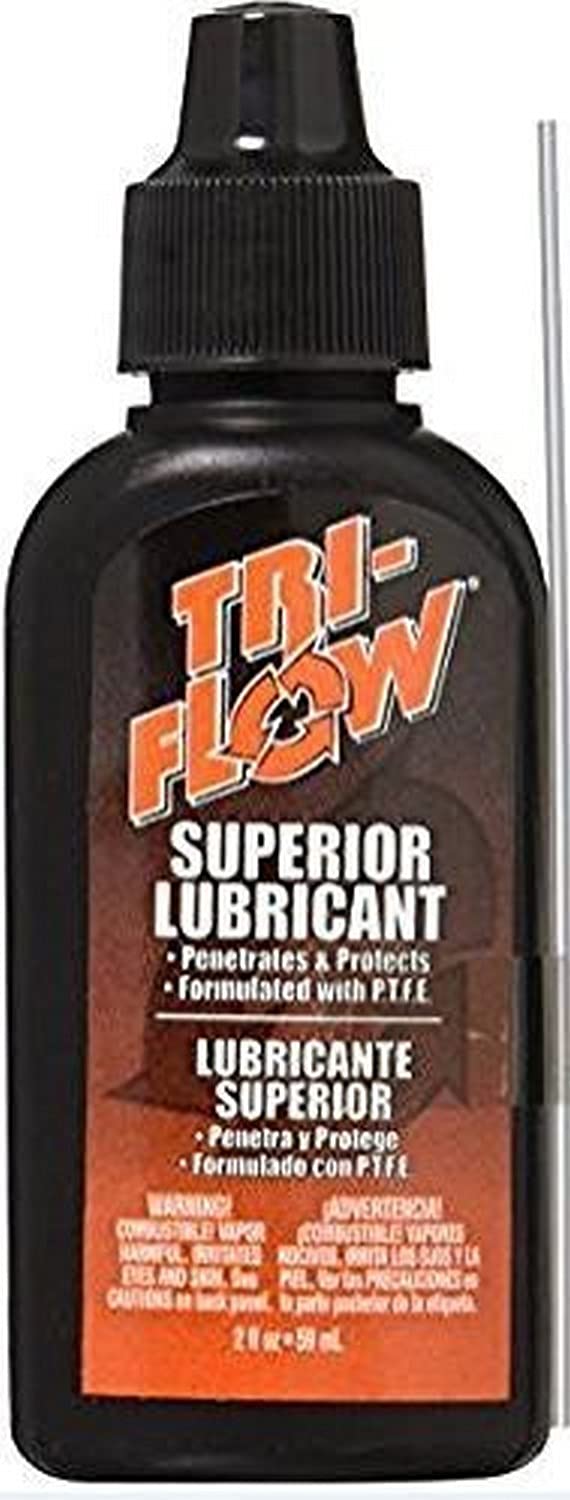 Tri-Flow TF21010 Superior Lubricant with Drip Bottle- 2 oz , Black/Red - Image 1