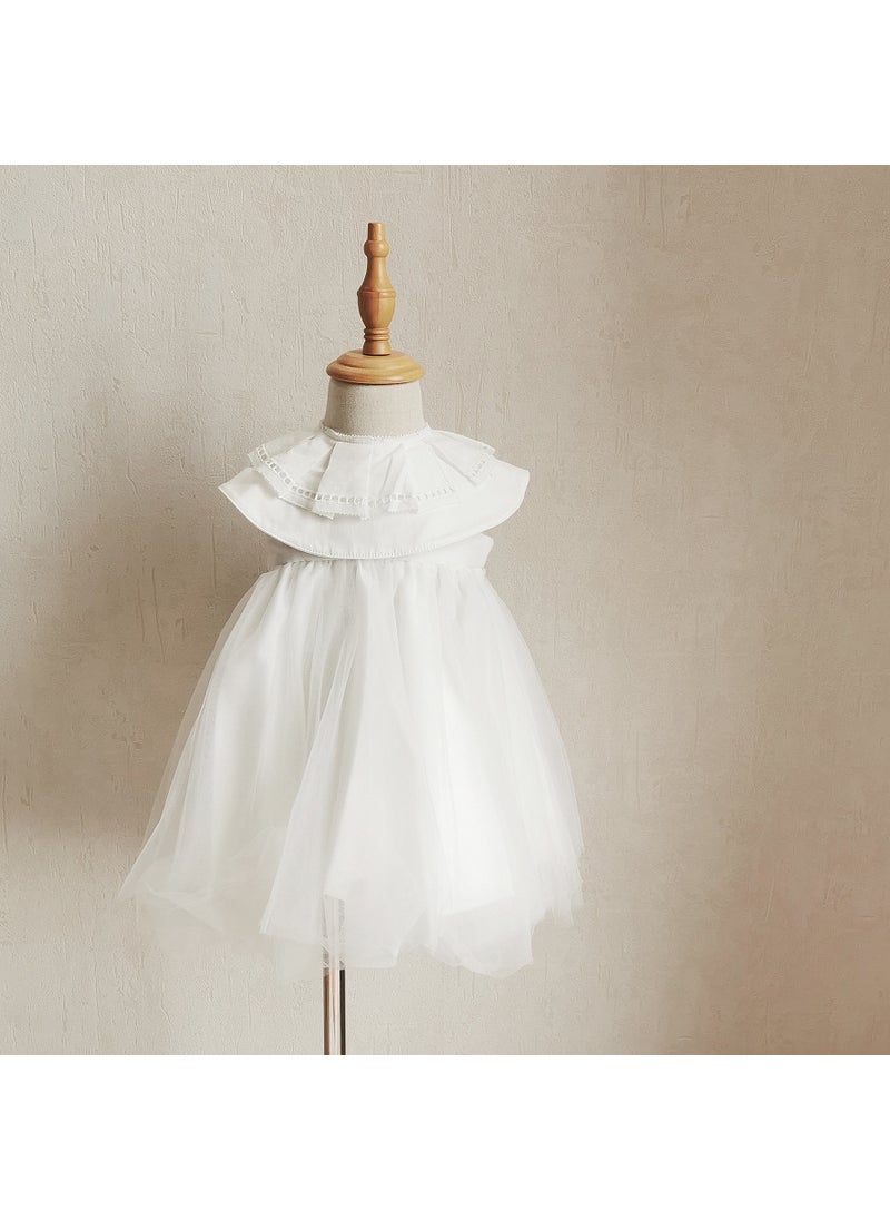 Generic Japanese Marl Tutu Skirt Childrens Puff Princess Summer White  - Image 1