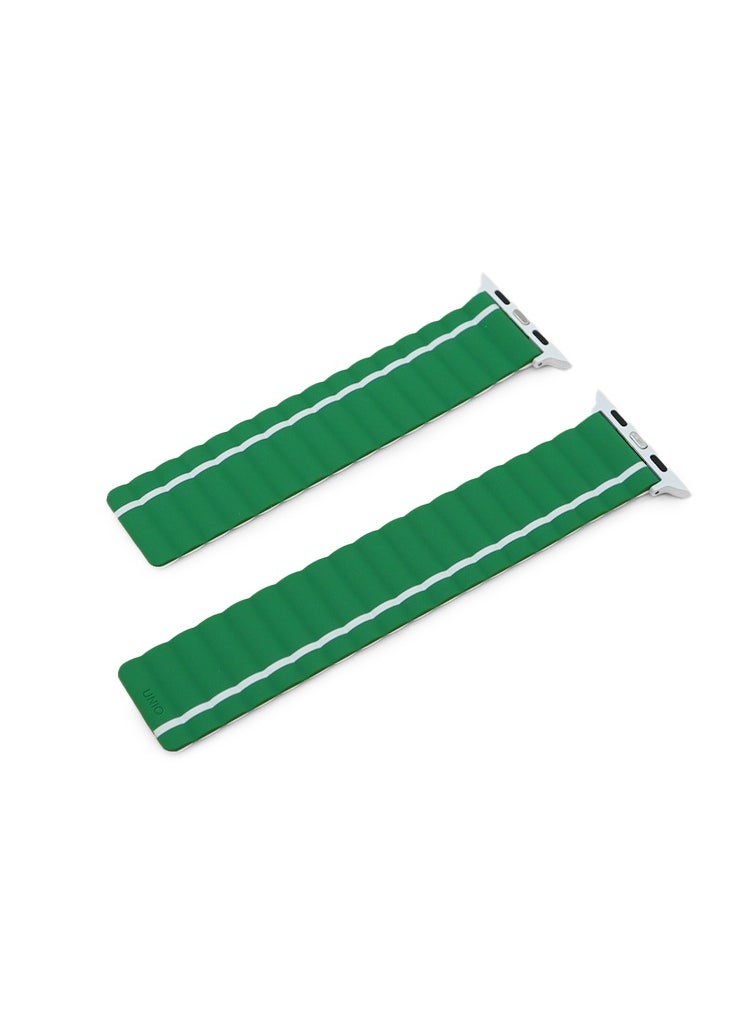 UNIQ Apple Watch Strap 45MM Reversible Magnetic Silicone Straps Green & White - pzsku/ZEDFCA4F94040E6D42644Z/45/_/1719985760/11b010df-7d0e-4d48-8119-065c2e3aea20