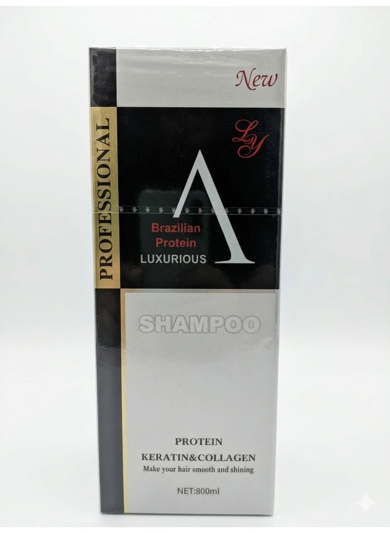PROFESSIONAL Brazilian Protein Luxurious Professional Haircare Tonic SHAMPOO PROTEIN Keratin & Collagen for Smooth, Shiny, and Healthy Hair - Image 5
