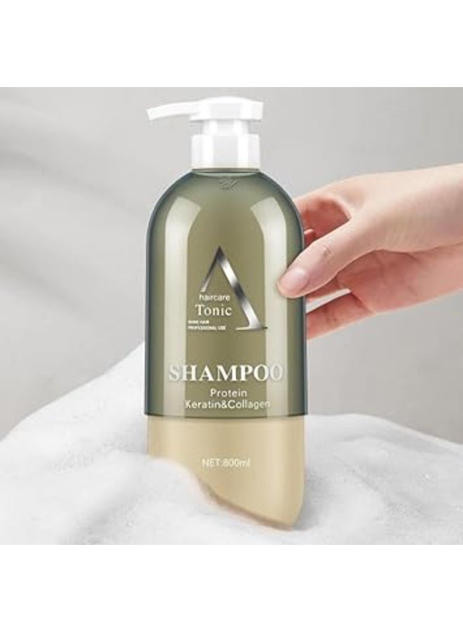 PROFESSIONAL Brazilian Protein Luxurious Professional Haircare Tonic SHAMPOO PROTEIN Keratin & Collagen for Smooth, Shiny, and Healthy Hair - Image 2