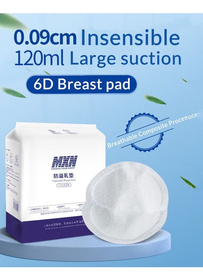 Vinnatsu 60PCS Disposable Breast Pads Super Absorbent Nursing Pad Breastfeeding Essentials Sterilized Individually Packed - Image 2