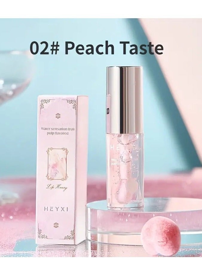 هايكسي مجموعة لمعان الشفاه الترطيب لظلال التوت هيكسي-لمعان المرآة، عراة لؤلؤية - Image 1