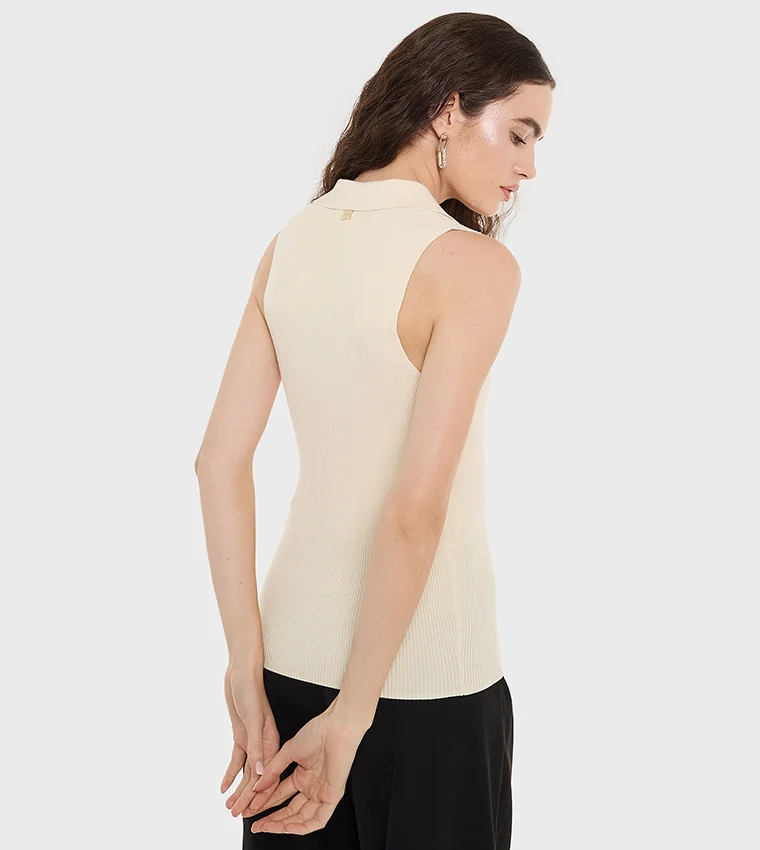 بي سي بي جي BCBG Flat Knit Basic Top