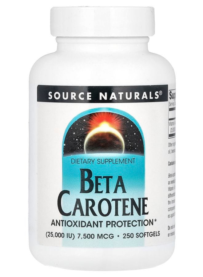 Beta Carotene 7500 mcg (25000 IU) 250 Softgels