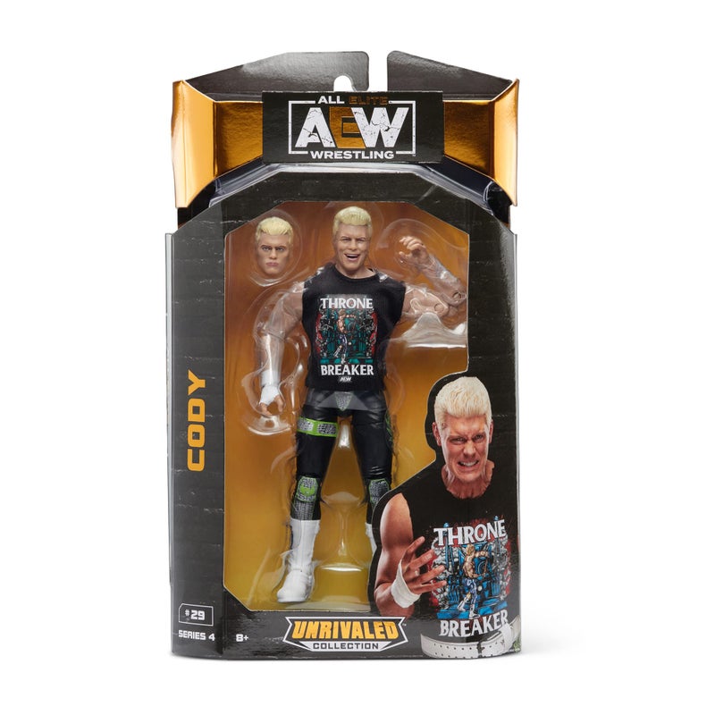 AEW AEW0027 Unrivaled Collection Cody Rhodes-6.5-Inch Action Figure-Series 4 - Image 2