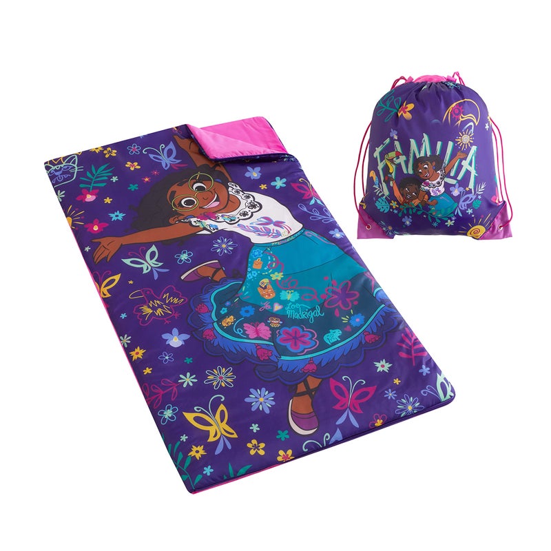 Idea Nuova Disney Encanto Sleepover Slumber Set with Cozy Sleeping Bag Sling Bag Kids Travel Sleepover Set - Image 3