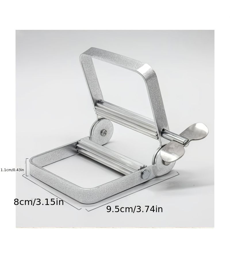 A Stainless Steel Cream Squeezer Shockproof And Slip Resistant For Dispensing Leftover Dye Or Toothpaste Must Have For Home Salons - Image 4