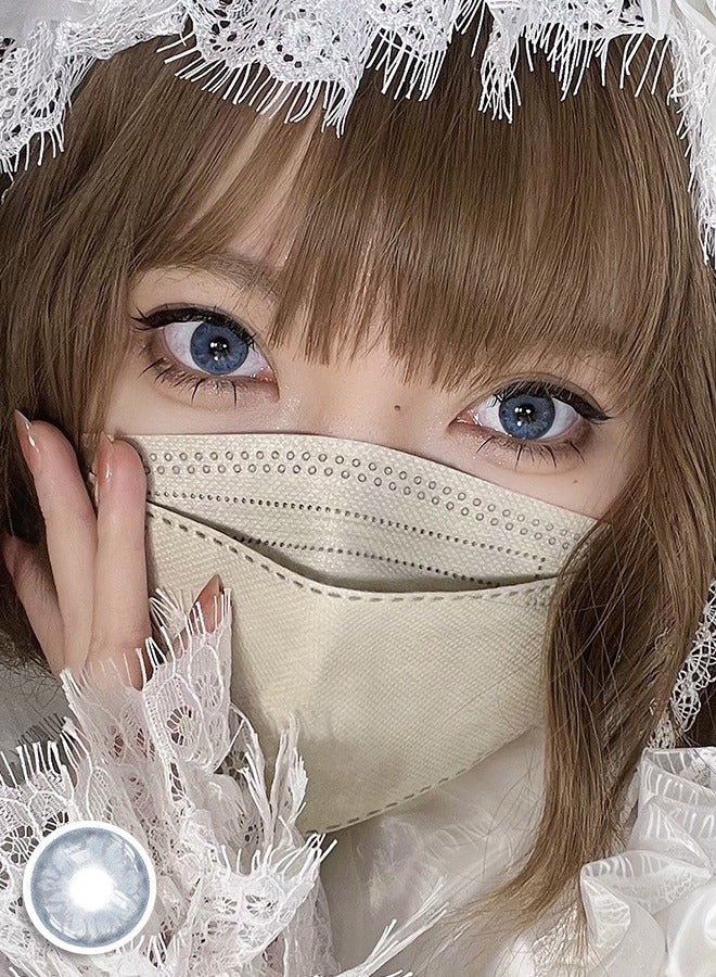 سيدة جديدة عدسات لاصقة ملونة زرقاء من فريش ليدي للاستخدام السنوي - Image 4