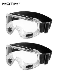 Motim 2 Pcs Motorcycle Cycling Glasses Goggles, Clear Bike Sunglasses Bicycle Glasses, Protective Safety Glasses, Anti Wind and Sand Riding Glasses  - Image 1