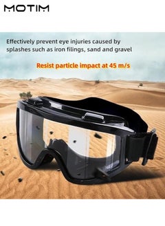 Motim 2 Pcs Motorcycle Cycling Glasses Goggles, Clear Bike Sunglasses Bicycle Glasses, Protective Safety Glasses, Anti Wind and Sand Riding Glasses  - Image 3