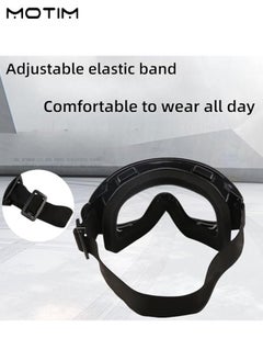 Motim 2 Pcs Motorcycle Cycling Glasses Goggles, Clear Bike Sunglasses Bicycle Glasses, Protective Safety Glasses, Anti Wind and Sand Riding Glasses  - Image 5