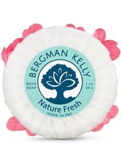 BERGMAN KELLY BERGMAN KELLY  Hotel Soap Bars  Nature Fresh 1 oz 100 PK  Travel Size Luxury Bulk Amenities Bar Soap  Mini Individually Wrapped Round Soap  Small Toiletries for Airbnb Motel Guest Bathroom 