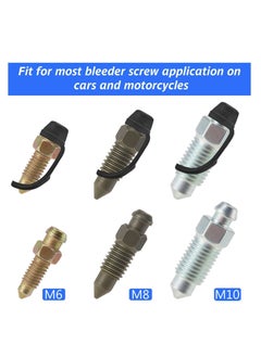 Y&D 50 Pieces Brake Bleeder Cap Rubber Grease Fitting Caps Black  - Image 2