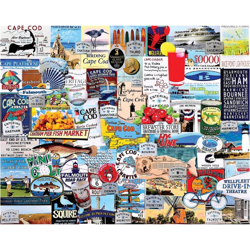 White Mountain Puzzles I Love Cape Cod 1000 Piece Jigsaw Puzzle - Image 4