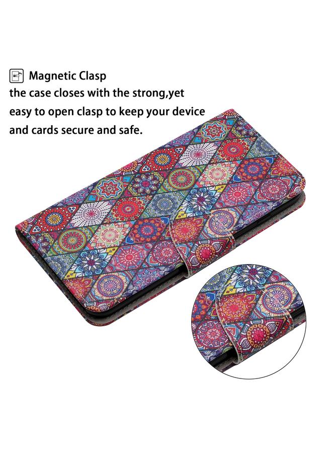 اس-توب جراب لهاتف Samsung Galaxy A20e، جراب جلدي أفقي قابل للطي بنمط مرسوم مع حامل وفتحة بطاقة ومحفظة - Image 4