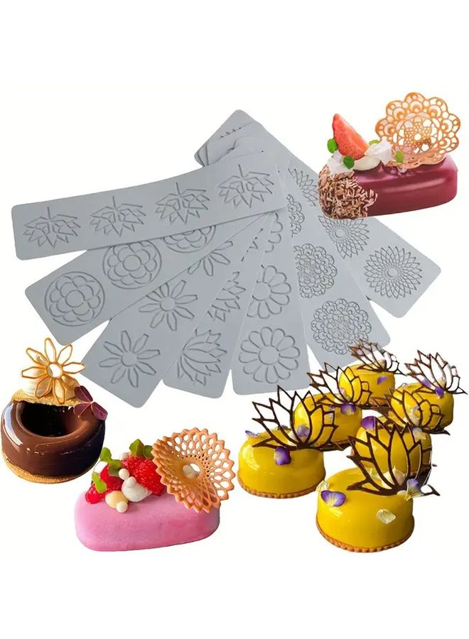 1PC Silicone Lace Molds 1503 Flower Fondant Moulds For Wedding Birthday Christmas Cake Decorating Cupcake Topper Baking Supplies Kitchen Items - Image 1