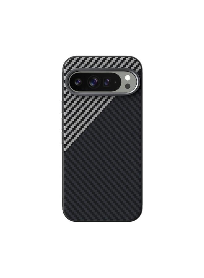 erorex Case For Google Pixel 9 Pro ABEEL C Carbon Fiber Series 6D Micro Relief MagSafe Phone Case  - Image 2