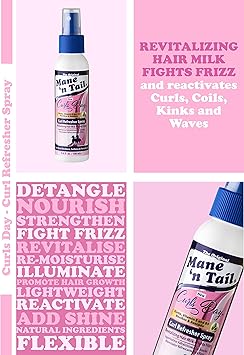 Mane 'n Tail Mane n Tail Curls Day Curl Refresher Spray 100ml Fights Frizz Detangles and ReMoisturises With VITAMIN E and B5 Promotes healthy hair growth - Image 4
