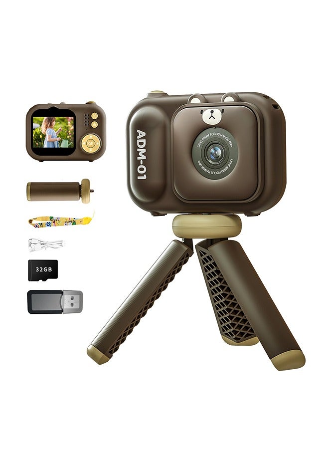 XiuWoo Kids Camera with Tripod, Birthday Gifts for Girls/Boys Age 3-9yr,Cute Portable Little Girls/Boys Gifts Kids Camera Toys for 3-12 Year Old Boys/Girls,Selfie Camera for Kids - Image 1