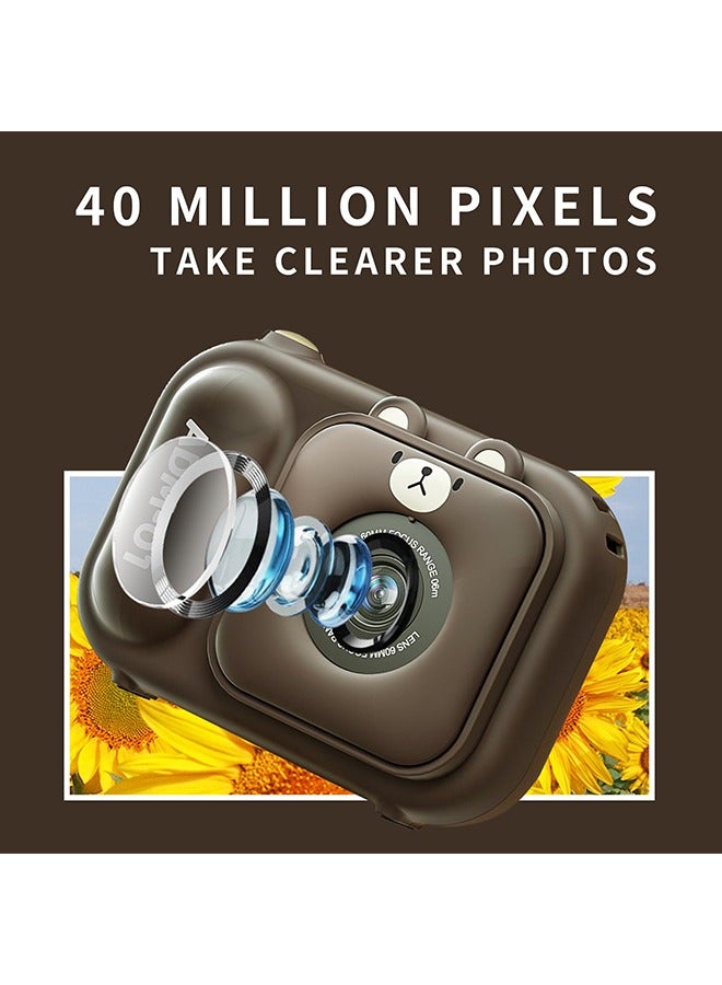 XiuWoo Kids Camera with Tripod, Birthday Gifts for Girls/Boys Age 3-9yr,Cute Portable Little Girls/Boys Gifts Kids Camera Toys for 3-12 Year Old Boys/Girls,Selfie Camera for Kids - Image 3