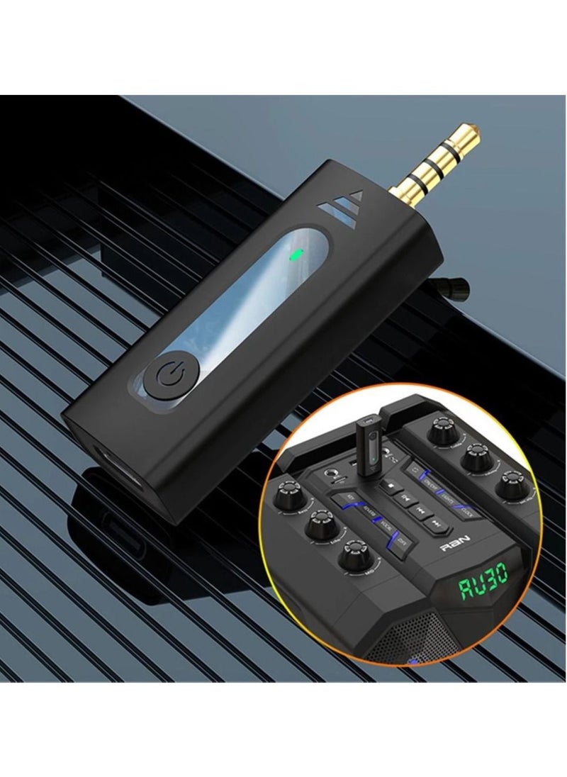 BSNL - K35 Wireless Collar Dual-Microphones For 3.5mm AUX Devices Camera Speaker Mobile Phone Recording Clip-On Lapel Lavalier Mic - Image 1