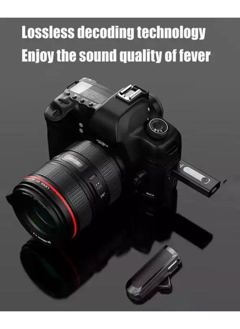 BSNL - K35 Wireless Collar Dual-Microphones For 3.5mm AUX Devices Camera Speaker Mobile Phone Recording Clip-On Lapel Lavalier Mic - Image 1