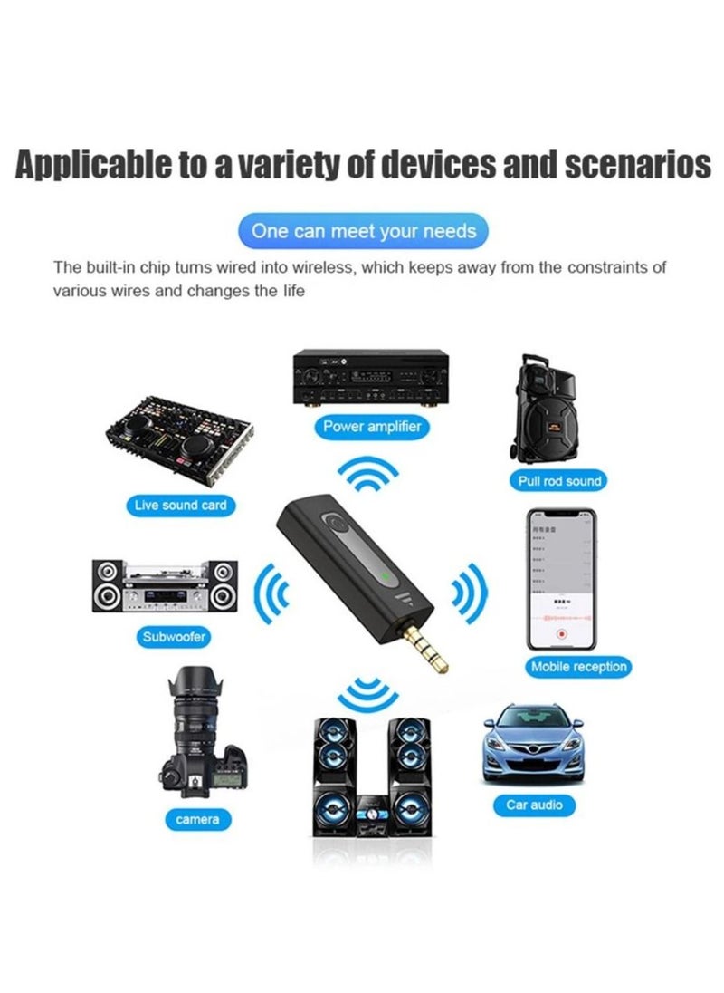BSNL - K35 Wireless Collar Dual-Microphones For 3.5mm AUX Devices Camera Speaker Mobile Phone Recording Clip-On Lapel Lavalier Mic - Image 1