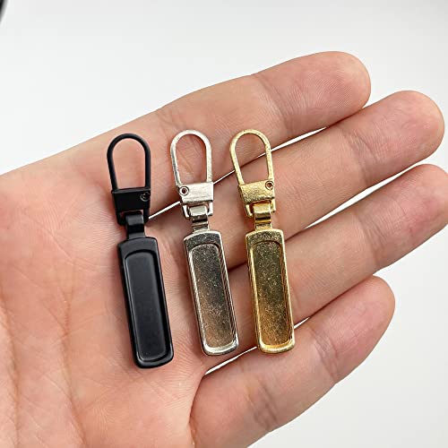 SINCCO 6 Pcs Zipper Pull Replacement, Universal Zipper Pull Tab Fixer Metal Zipper Head Handle Mend Repair Kit for Jacket Purse Backpack Luggage Boot, Multicolor - Image 5