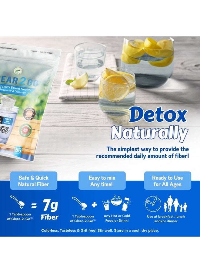 Nutritional Designs Prebiotic Fiber Supplement Powder - Inulin Soluble Fiber - All Natural Sugar & Gluten Free Dietary Fiber - Daily Fiber for Bowel Health - Nutritional Designs Clear 2 Go - 15.8 Oz - Image 3