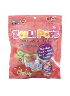 ZOLLIPOPS Zollipops, The Clean Teeth Pops, Cherry , 3.1 oz  - Image 1