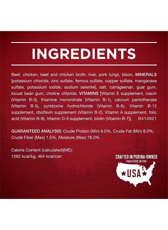 Purina ONE Wet Dog Food True Instinct Classic Ground GrainFree Formula With Real Beef And Bison High Protein Dog Food  (Pack Of 12) 13 Oz. Cans  - Image 5