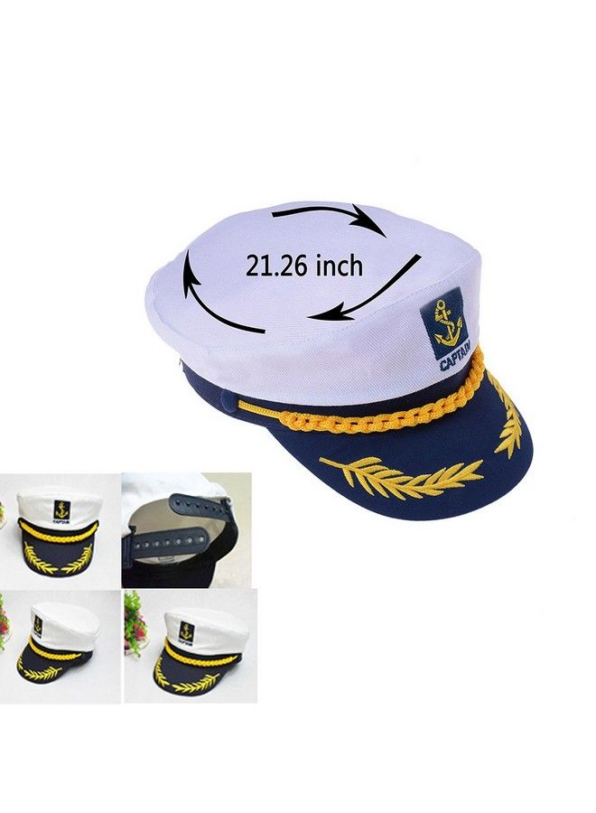 Welecom Sailor Captain Hat Embroidery Boat Ship Sailor Hats Adjustable Navy Hat Children - Image 3