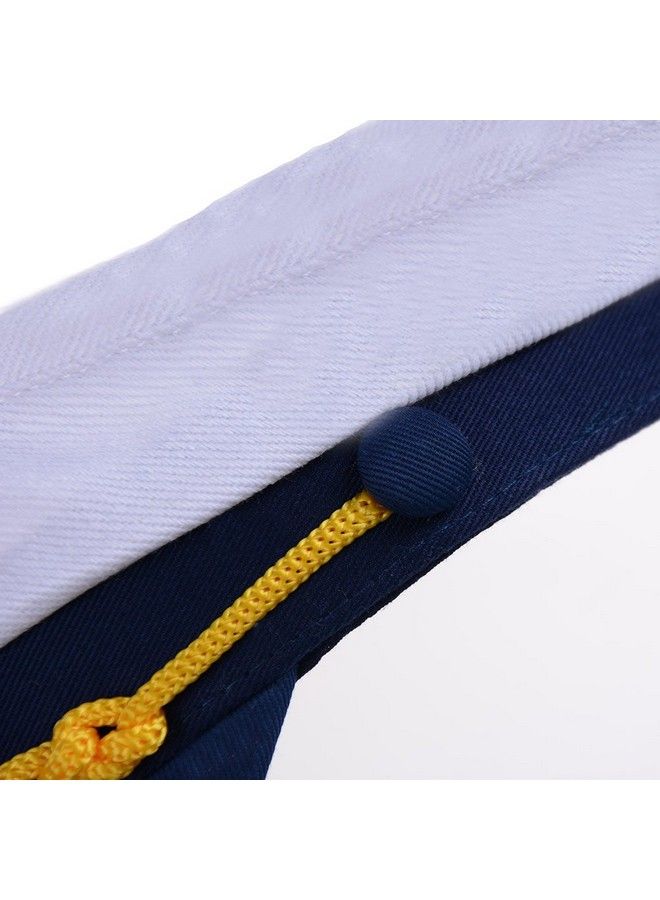 Welecom Sailor Captain Hat Embroidery Boat Ship Sailor Hats Adjustable Navy Hat Children - Image 5