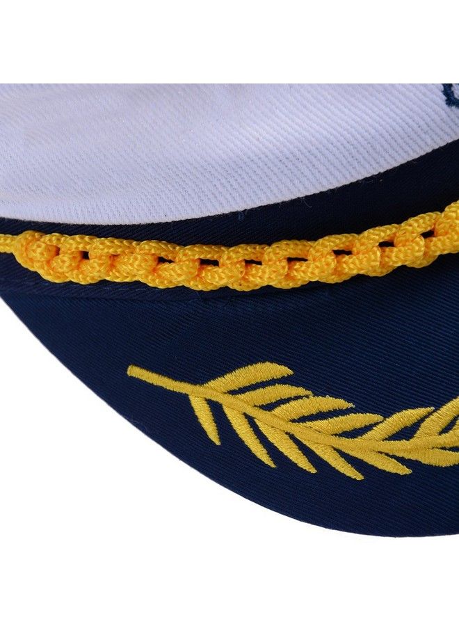 Welecom Sailor Captain Hat Embroidery Boat Ship Sailor Hats Adjustable Navy Hat Children - Image 4