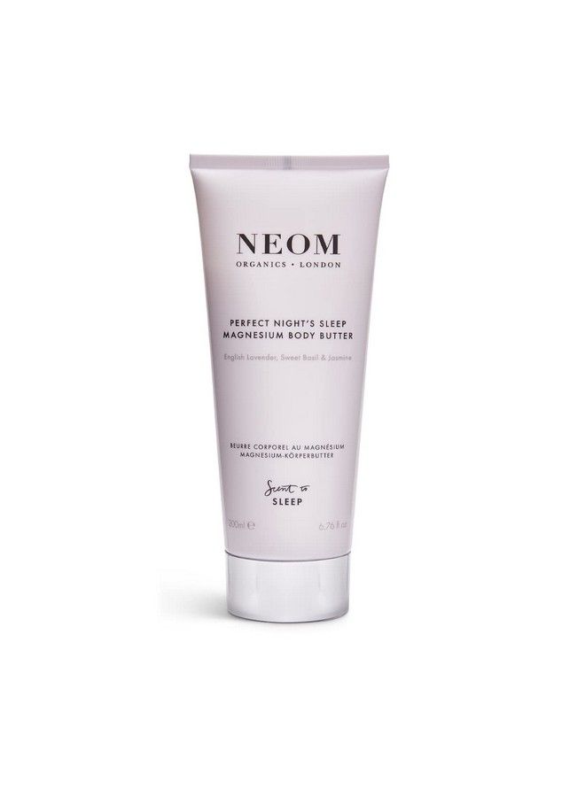 NEOM زبدة الجسم بالمغنيسيوم 200 مل؛ لافندر وياسمين؛ كريم مرطب مع زيوت أساسية؛ يغذي وينعم؛ زهور ومهدئ - Image 1