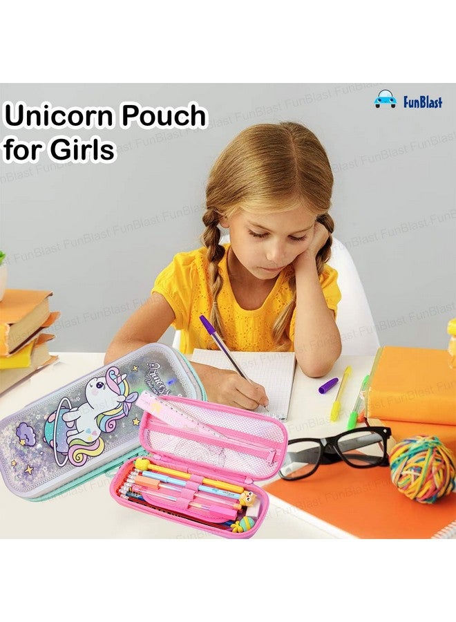 فنبلاست حقيبة أقلام فن بلاست للبنات - حقيبة لطيفة للبنات، حقيبة متعددة الأغراض بسحاب، حقيبة جمالية للبنات، حافظة أقلام كاواي، حقائب لطيفة للبنات، هدية إرجاع للأطفال - عشوائي - Image 5