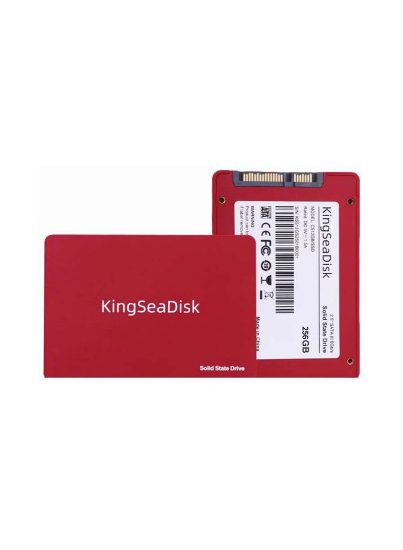 قرص صلب داخلي KingSeaDisk بسعة 256 جيجابايت SSD مقاس 2.5 بوصة SATA III سرعة عالية لترقية الكمبيوتر/اللابتوب - Image 2