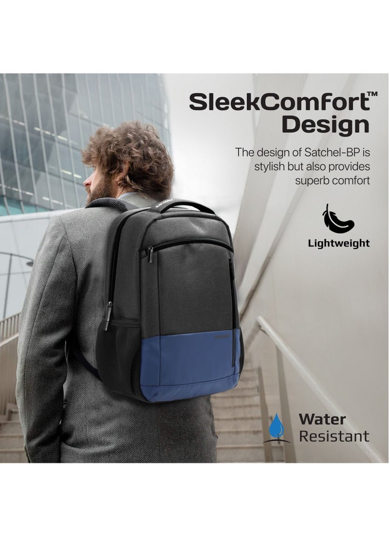 PROMATE - Promate Travel Laptop Backpack, Premium Sleek Lightweight Laptop Bag, Tablet Pocket, Water-Resistance and Secure Zippers for 15.6-inch Laptops, Tablets, Satchel-BP.Blue - Image 1