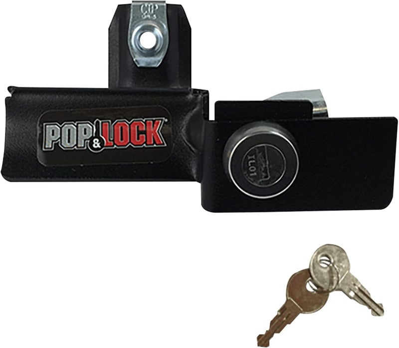 POP & LOCK Manual Tailgate Lock for 1988-1998 Chevy Silverado & GMC Sierra, PL1050 (Black) - Image 1